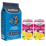 Кофе зерновой и 2 сока из маракуйи